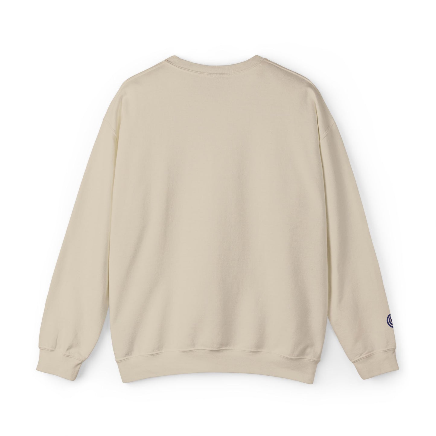 Crewneck Sweatshirt - Navy Script in Sand