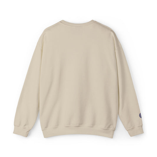 Crewneck Sweatshirt - Navy Script in Sand